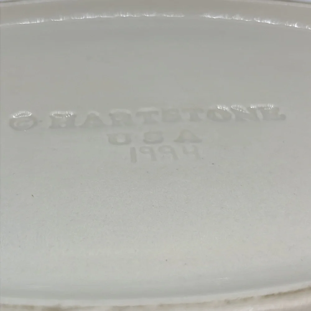 1994 Hartstone Pottery Serving Platter, Hard to Find Woodland Pattern - Picture 6 of 6